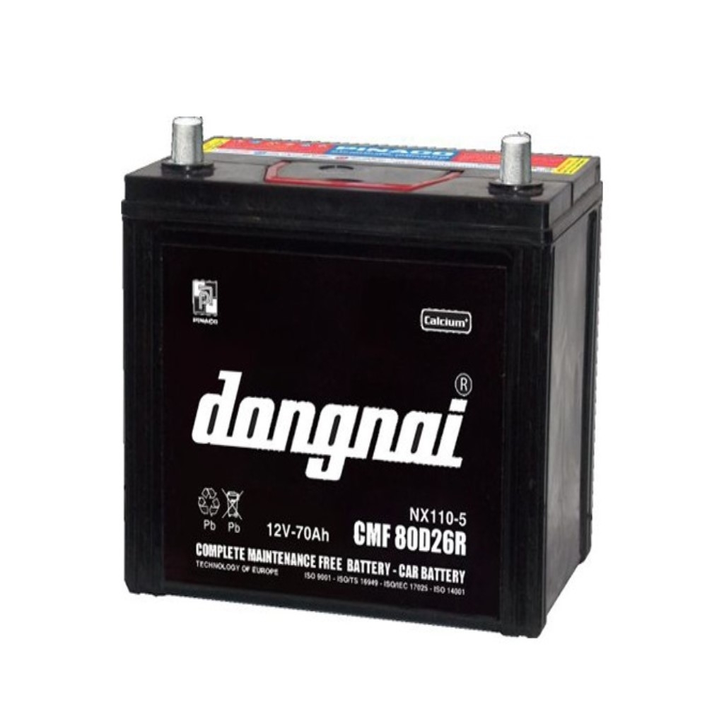 Ắc quy Đồng Nai Pinaco 12V 70AH CMF 80D26R