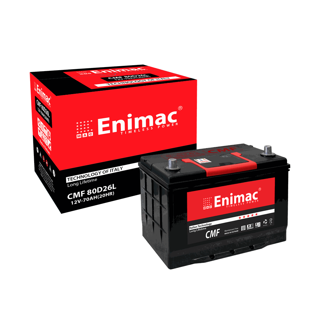 Ắc quy Enimac CMF 80D26L 12V 70AH
